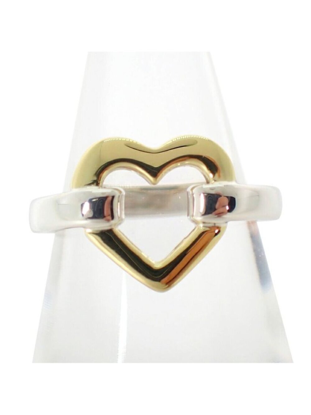 Tiffany & Co 925/750 Open Heart Ring